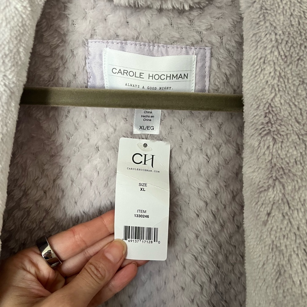 Midnight by Carole Hochman Soft Purple Bathrobe NEW WITH TAGS - Picture 6 of 7